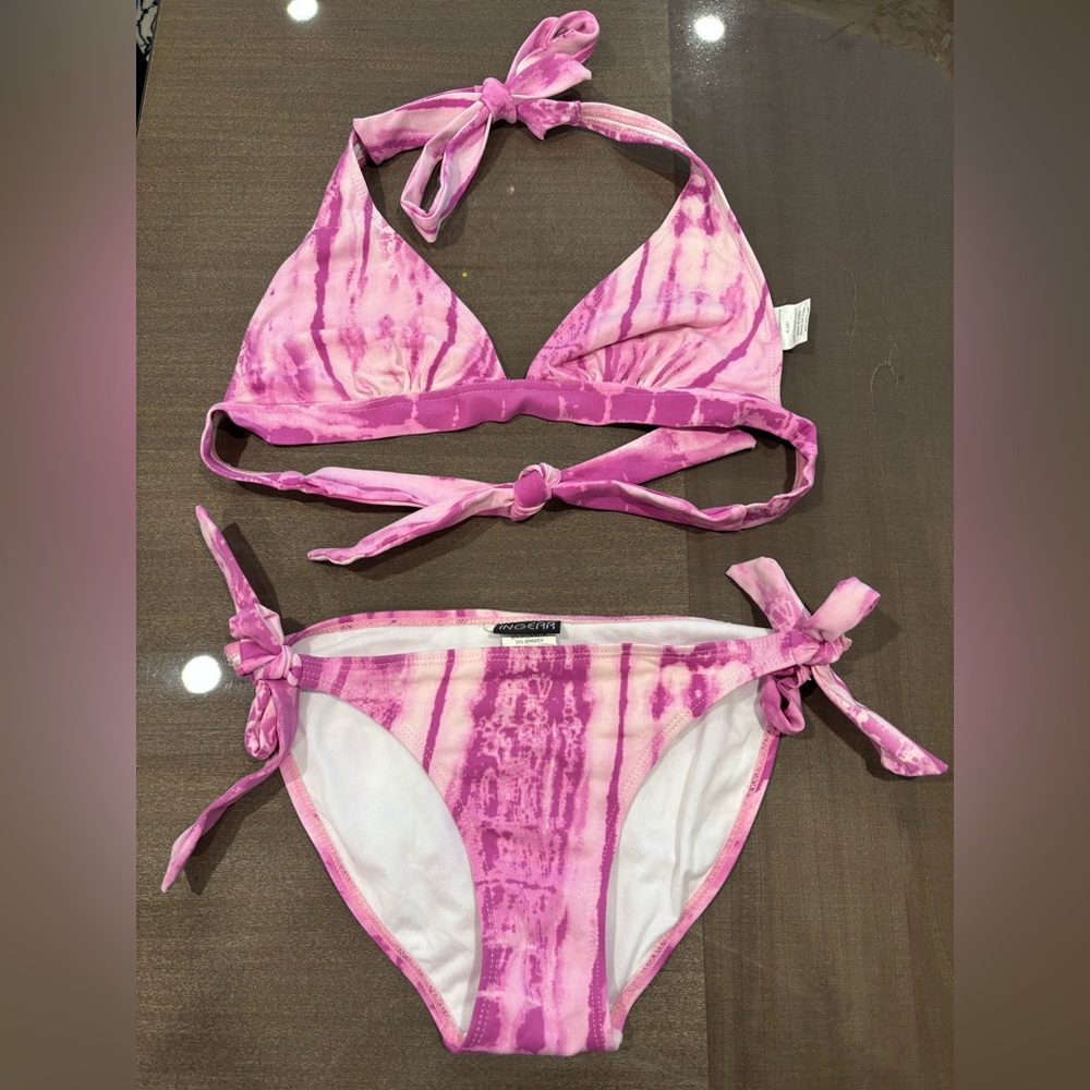 Pink Tie-Dye Bikini Set